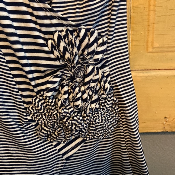 Anthropologie navy and white striped tank size M - Picture 3 of 4